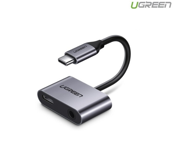 Cáp chuyển USB Type-C to 3,5mm hỗ trợ cổng sạc USB-C Ugreen 50596