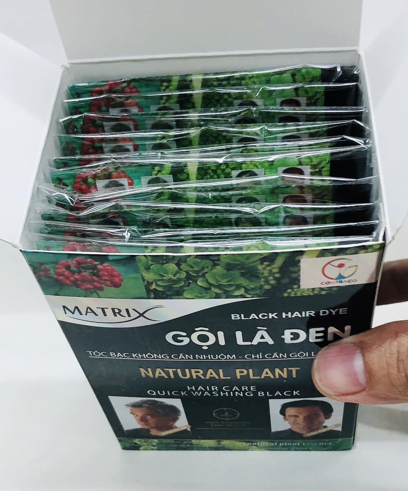 black hair dye matrix