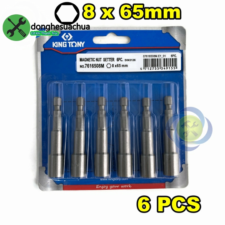 Đầu bắn tôn 8mm kingtony 7616508m 8mm x 65mm