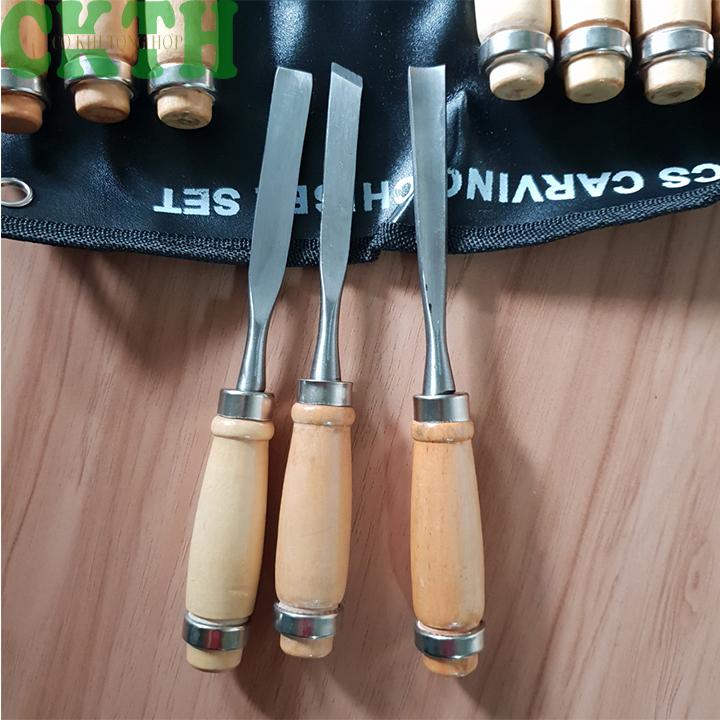 Bộ đục gỗ 12 món tiện dụng