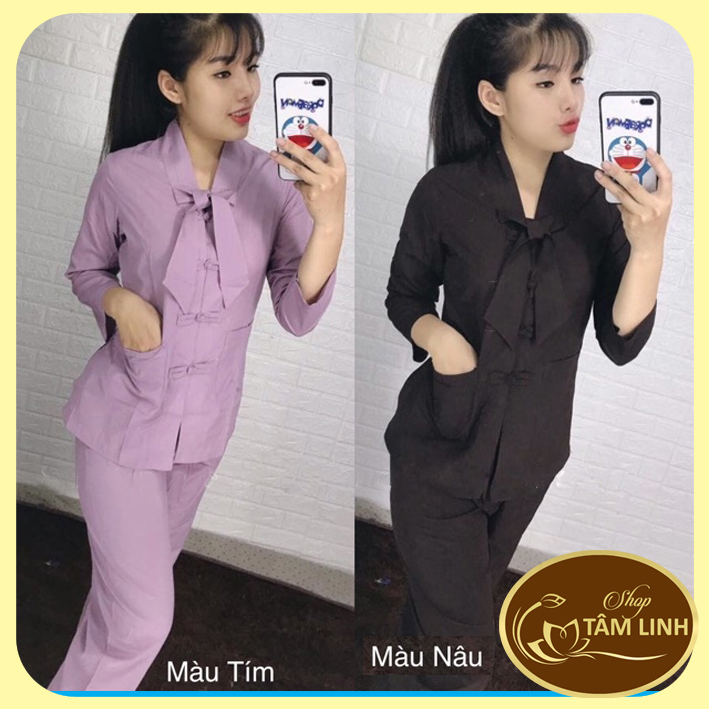 Đồ lam đi chùa - Mẫu La Hán Nơ