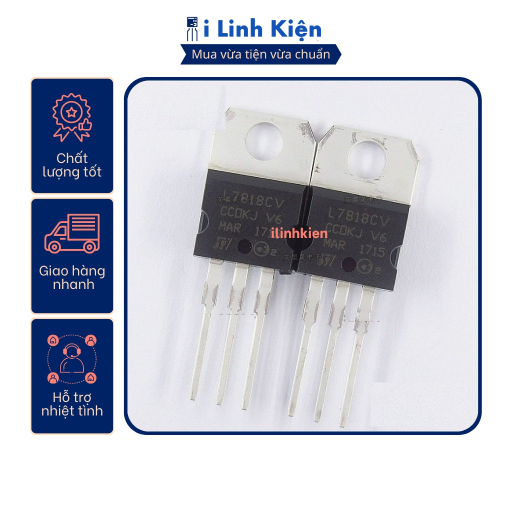 Ic nguồn L7818CV 1.5A 18V TO-220