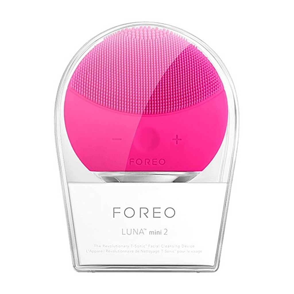 Máy rửa mặt foreo màu hồng