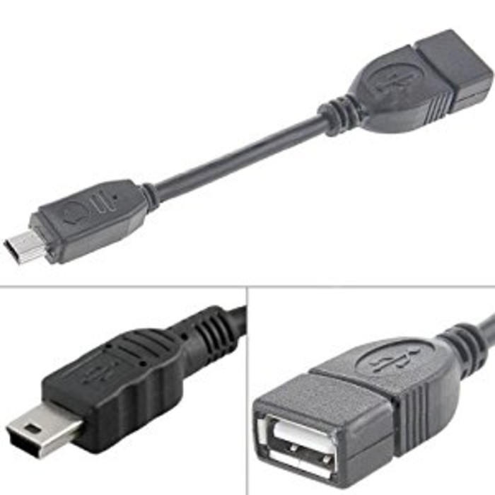 [Xả Hàng 192] Cáp OTG V3 mini USB (đầu hình than)