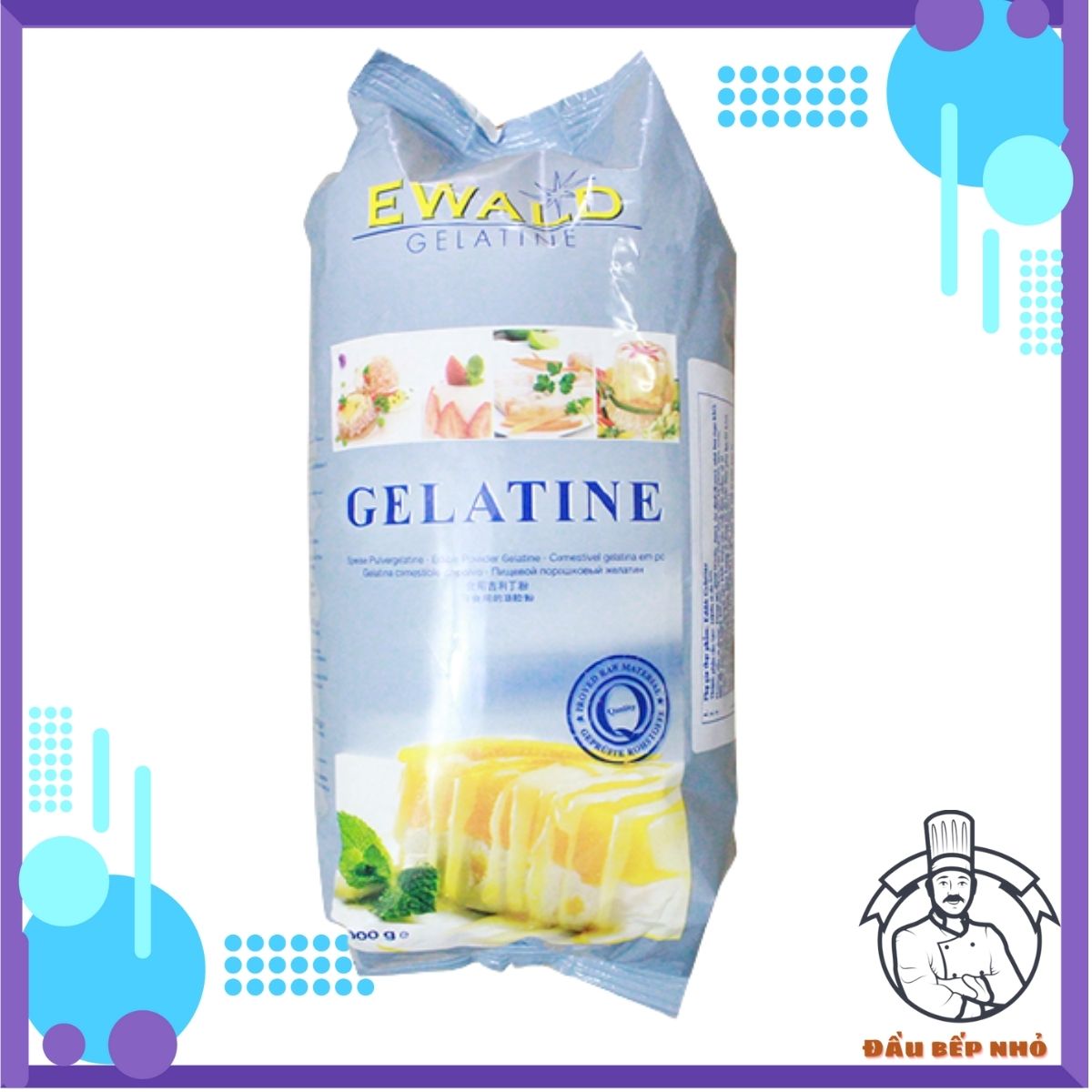 Gelatin Bột nguyên liệu nấu chè khúc bạch làm bánh gói chiếc lẻ 50Gram 100Gram 