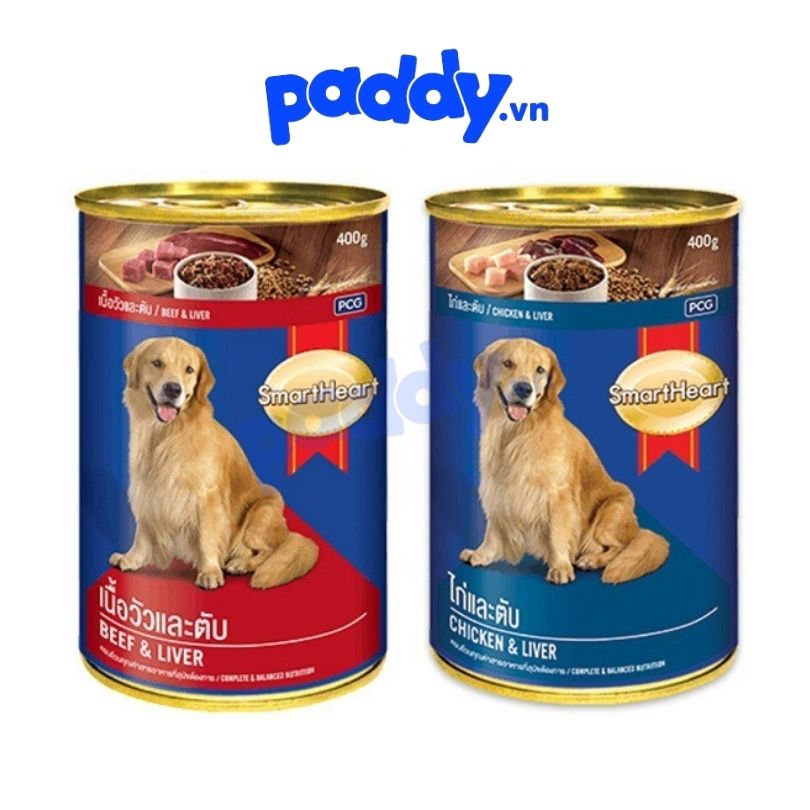 Pate Cho Chó Trưởng Thành SmartHeart Adult (Lon 400g)