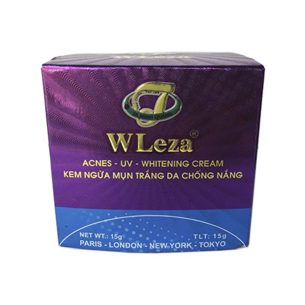 #GIÁ TỐT!!! Kem WLEZA ngừa MỤN- TRẮNG DA- CHỐNG NẮNG 15GAM VÀ 40GAM
