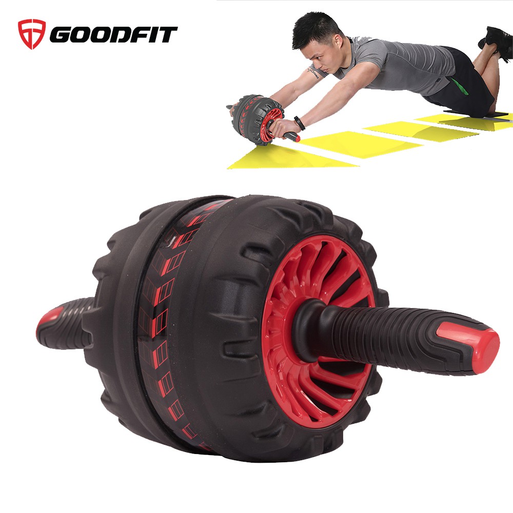 [ Hỗ Trợ Tập Cơ Bụng ] Con Lăn Tập Bụng Ab Roller Có Lò Xo Trợ Lực Goodfit Gf600ab, Dụng Cụ Tập Gym Tại Nhà, Tập Cơ 6 Múi Săn Chắc,Tạo Lực Đối Kháng Và Tăng Áp Lực Hơn Cho Vùng Bụng. Săn Trắc Khỏe Mạnh  Hàng Chất Lượng Cao