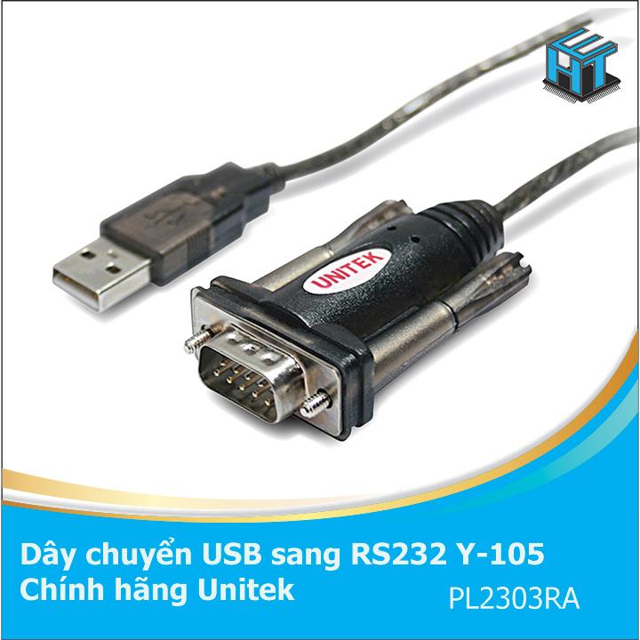 Cáp usb to rs232 unitek y-105