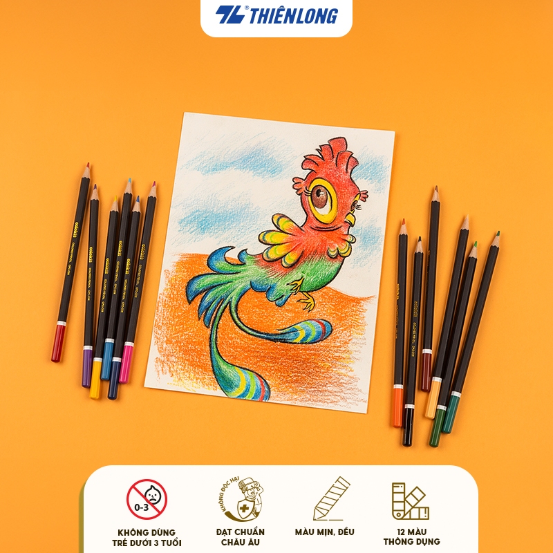 Bút chì 12 màu Colokit CPC-C06 Thiên Long