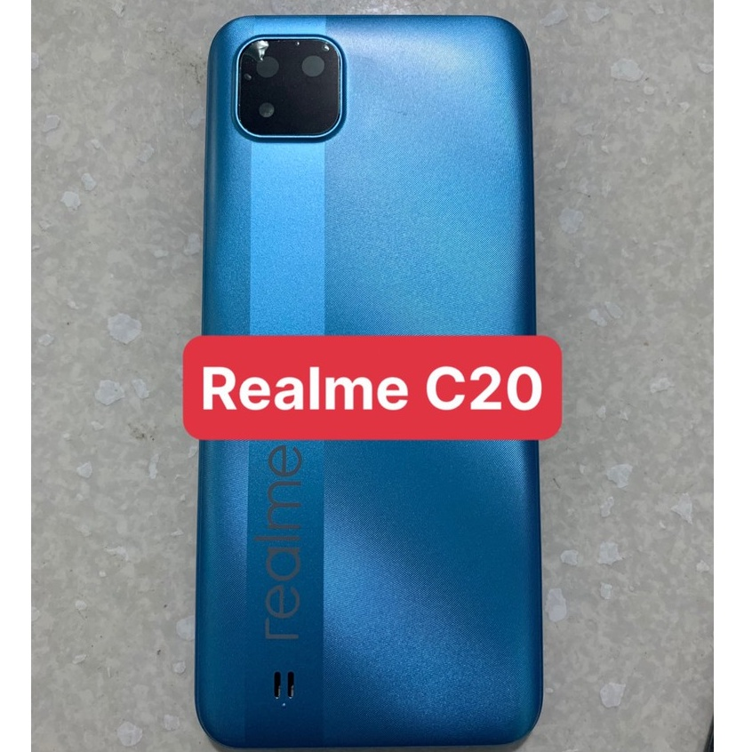 Bộ vỏ Oppo Realme C20( gồm nắp lưng ,khung xương ,kính cam ) xịn bh 1 đổi 1