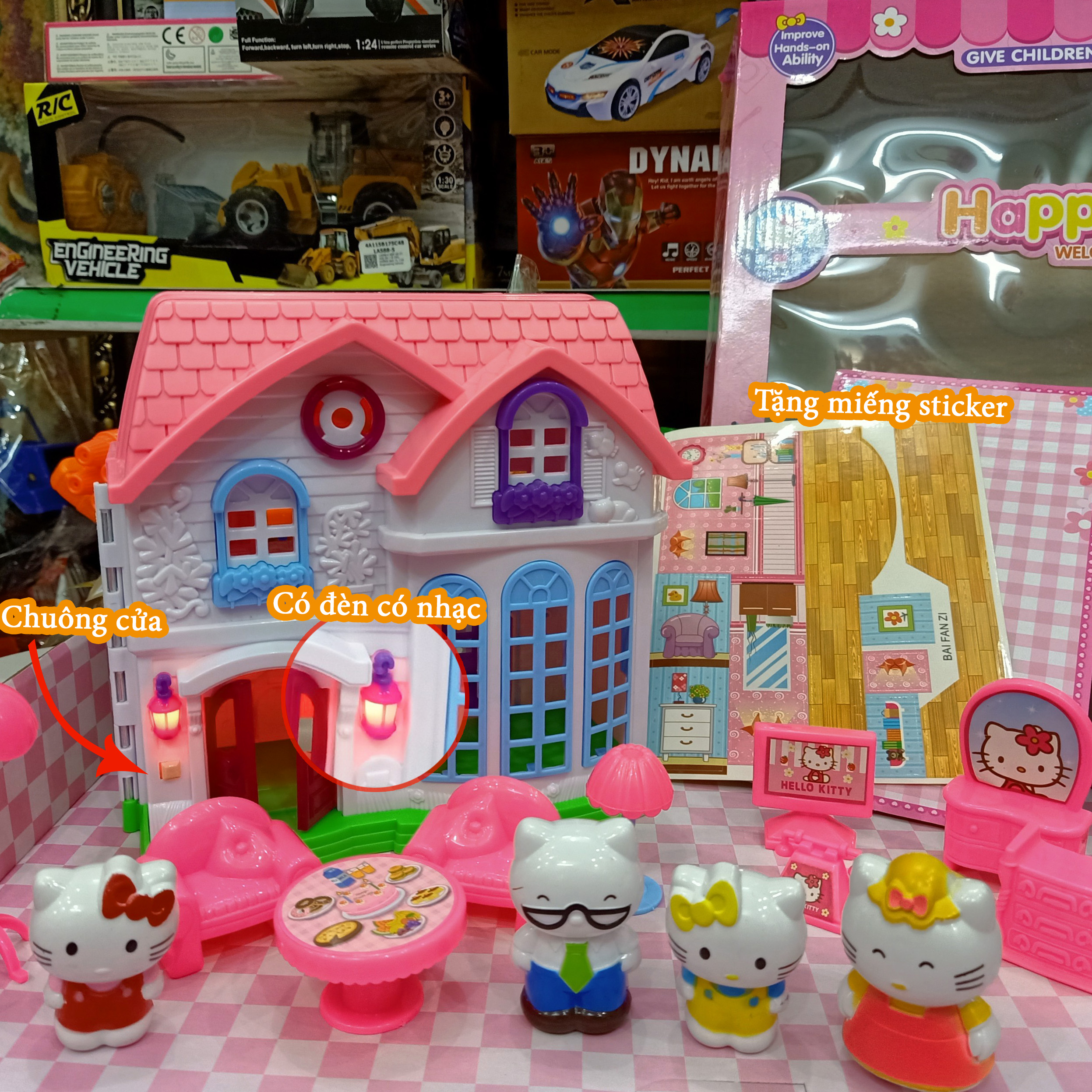 Bộ đồ chơi nhà bếp hello kitty loại 2 khoang cho bé