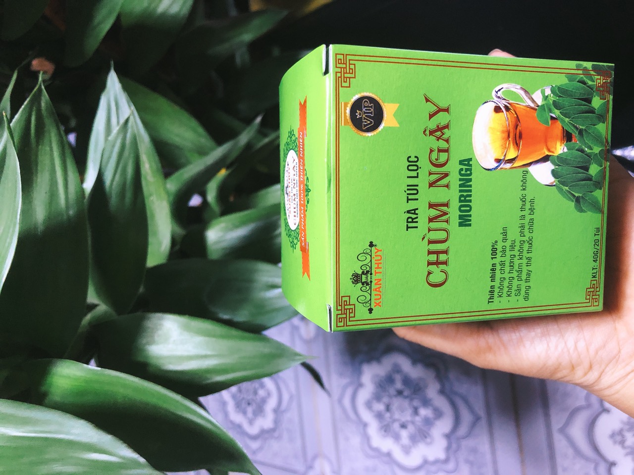 Trà túi lọc chùm ngây moringa ( 1 hộp 20 túi )