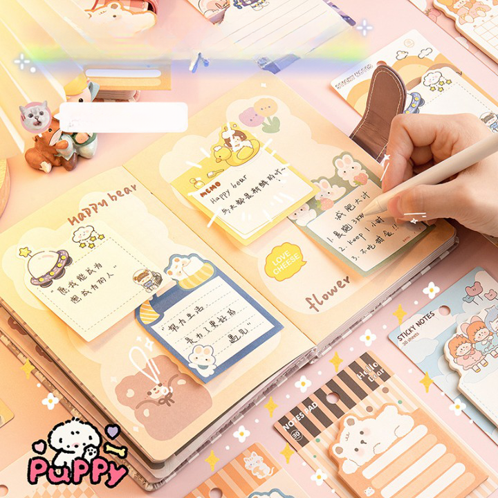 Set 30 tờ Giấy note cute lovelyhouse NOTE30CUTE