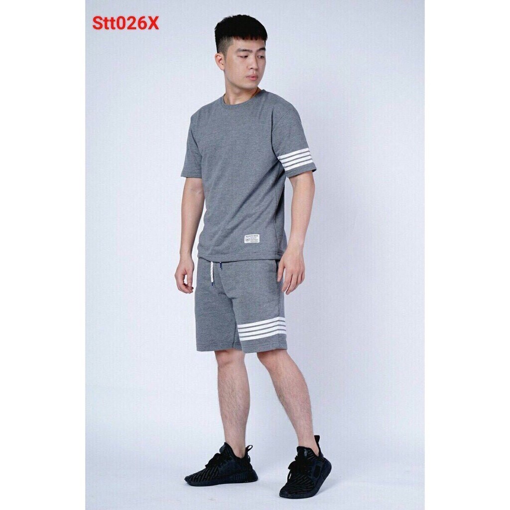 Set đồ bộ áo thun nam quần short thể thao