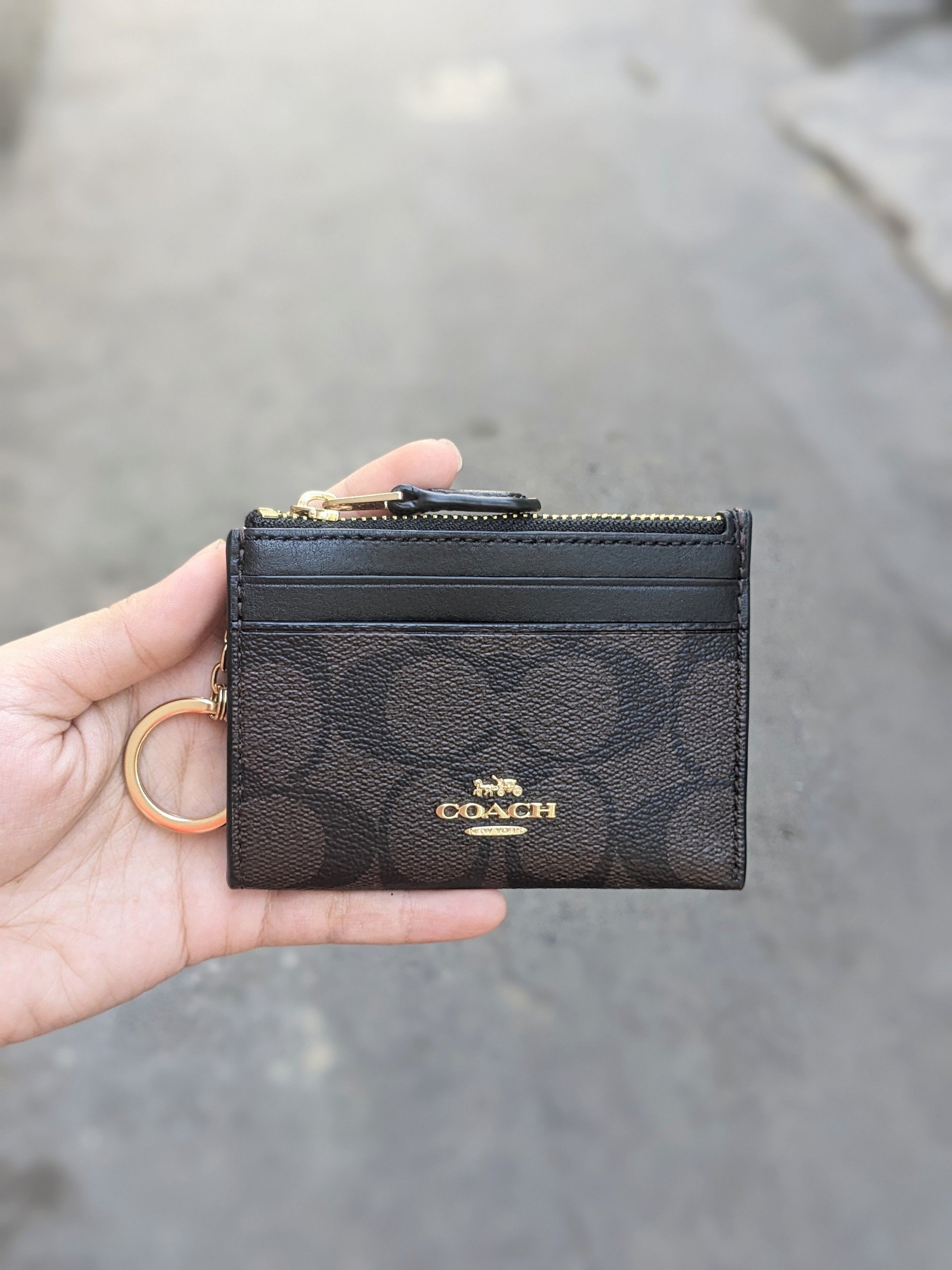 Ví coach 88208 signature mini skinny