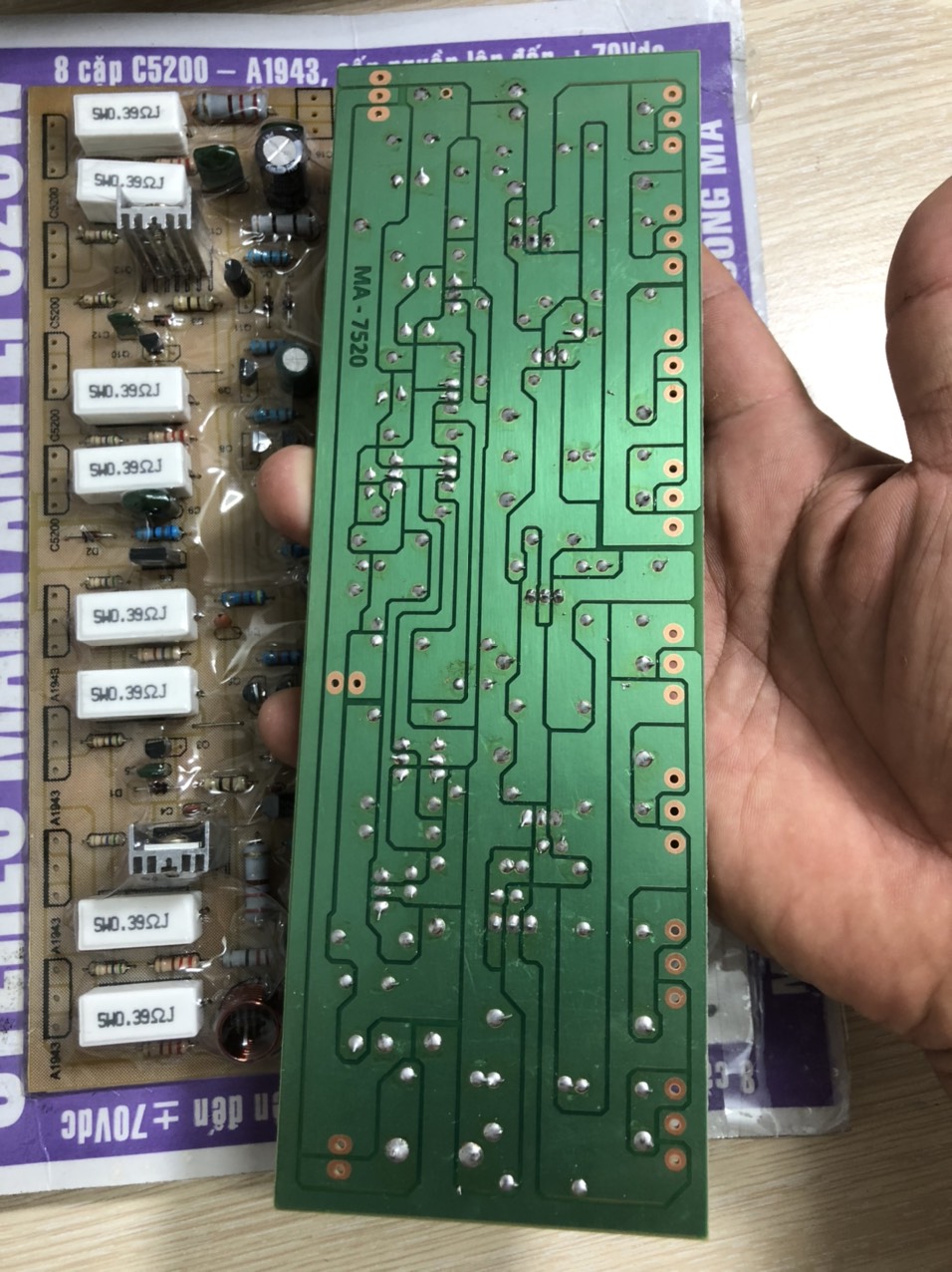 MẠCH CÔNG SUẤT AMPLY 16 SÒ 520W