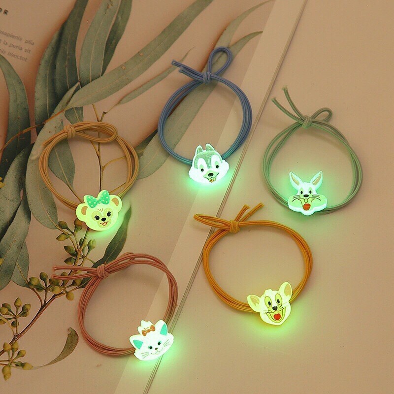 Set 5 - cột tóc hoạt hình dễ thương cho bé - nunam shop