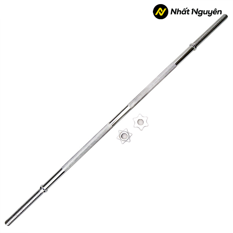 Đòn tạ đặc sắt mạ cao cấp 1.8m (không bao gồm tạ đĩa)
