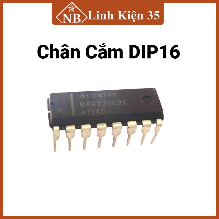 Ic giao tiếp max232 dip16 / sop16 chống nhiễu cao