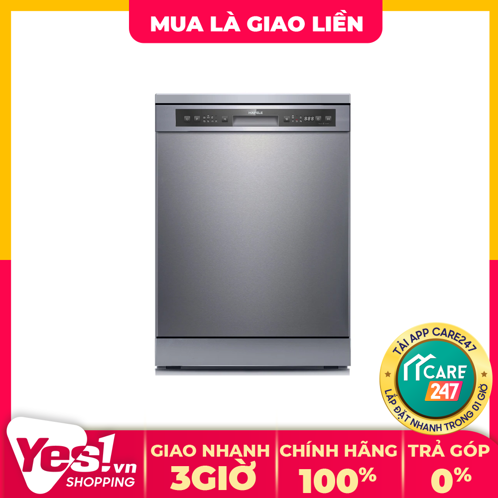 Máy rửa chén độc lập hdw-f60g hafele - bảo hành chính hãng - voucher 10% lên đến 800k