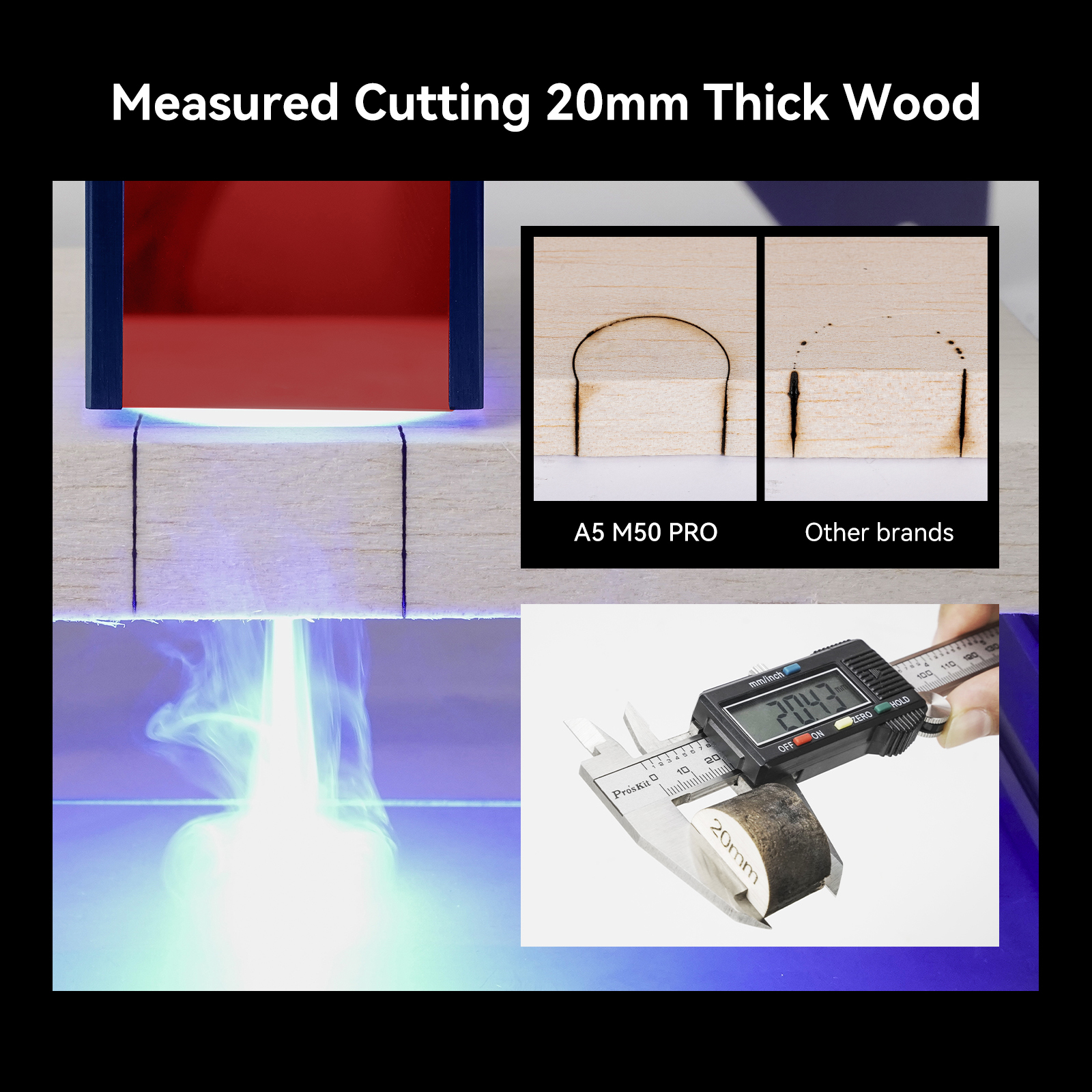 ATOMSTACK A5 M50 PRO máy khắc laser mini máy cắt laser 40W Laser-Khắc dưa hấu, dừa,thép không gỉ, ván ép,làm đồ thủ công Cung cấp video cài đặt