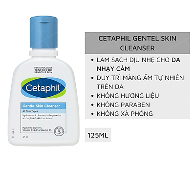 Sữa Rửa Mặt Cetaphil Gentle Skin Cleanser 125Ml