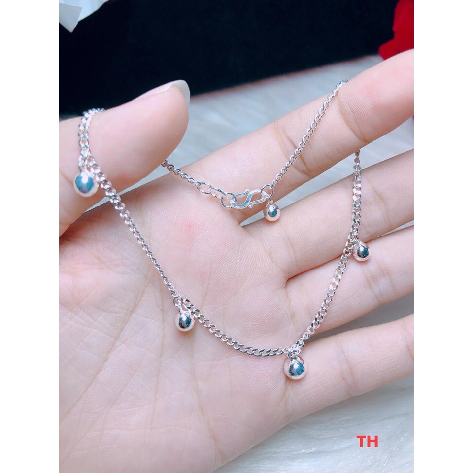 Lắc Chân Chuông Hàng Dày Dặn  - TRANG SỨC BẠC TNJ CAM KẾT HÀNG CHUẨN ẢNH, CHẤT LƯỢNG TỐT, PHỤC VỤ TẬN TÌNH, CHU ĐÁO