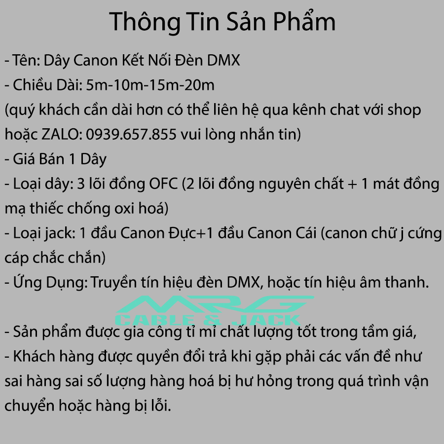 Dây Tín Hiệu Đèn DMX, dài 5m-10m-15m-20m, dây 2 đầu canon đực cái kết nối tín hiệu đèn sân khấu hoặc kết nối tin hiệu âm thanh.