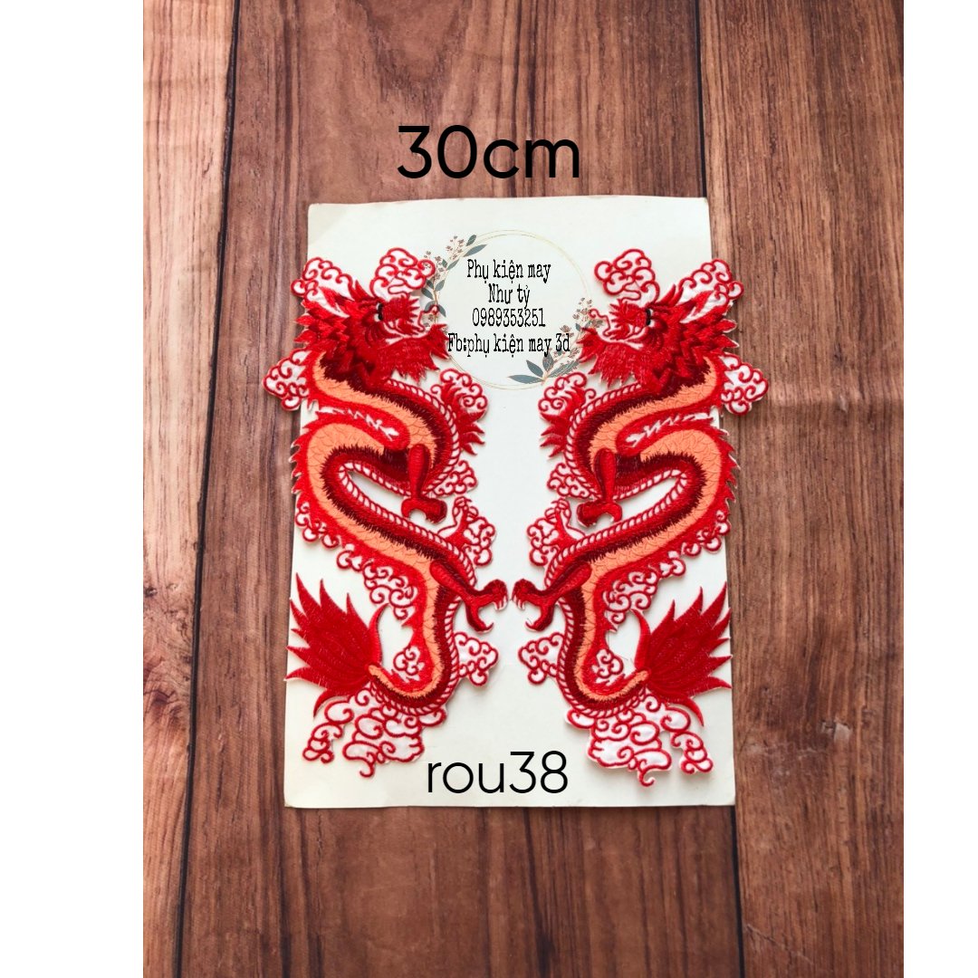 cặp ren rồng ủi trang trí