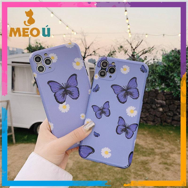 [HCM]Ốp iPhone Bướm Và Hoa iPhone 7/8/7Plus/8Plus/X/Xs Max/11/11 Pro/11 Pro Max - ốp iphone