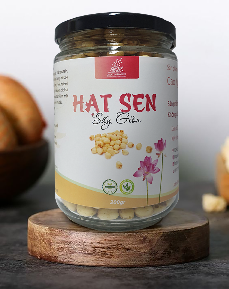 Hạt sen sấy giòn - Dalat Cordyceps