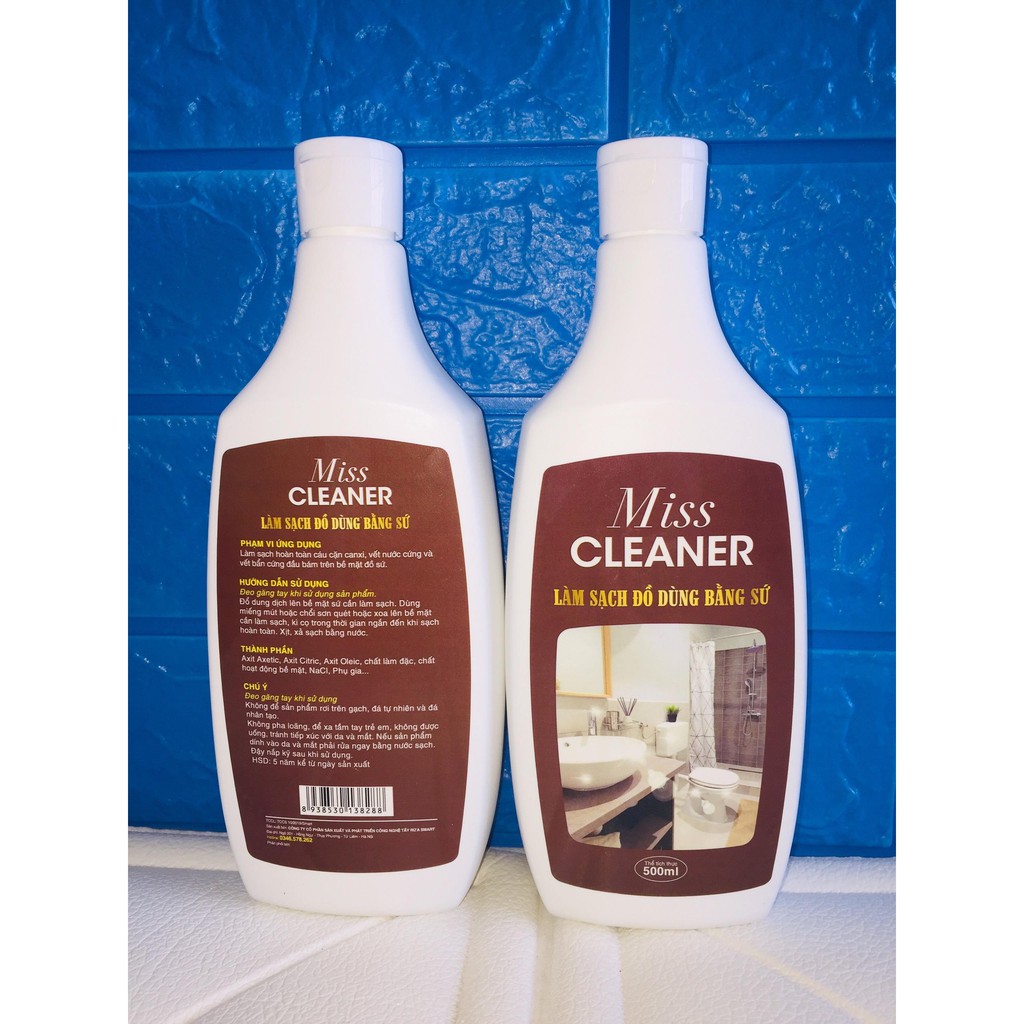 Miss cleaner tẩy sứ lavarbo ố vàng làm sạch bồn tắm bồn vệ sinh bồn rửa mặt lâu ngày