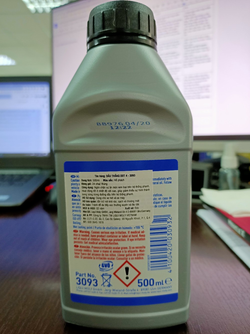 Dầu thắng Liqui Moly DOT4 - dầu phanh cao cấp 500ml