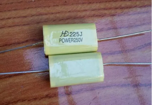2 Chiếc Tụ kẹo HD 225J 250V ( 2.2uF ) màu vàng