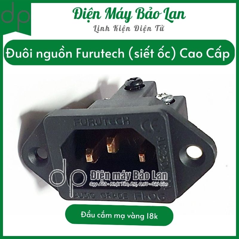 Đuôi nguồn Furutech (siết ốc) Cao cấp - Điện Máy Bảo Lan