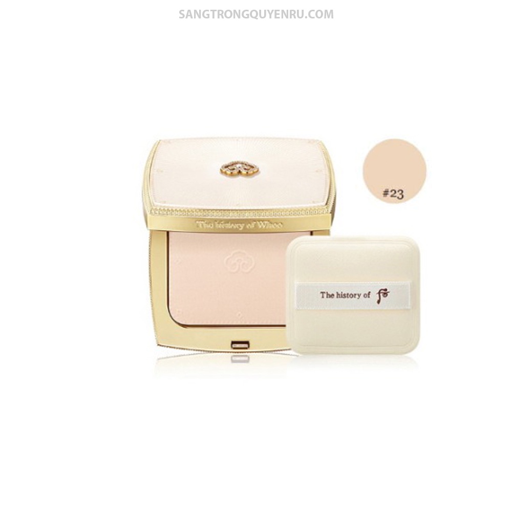 Phấn phủ whoo velvet powder pact spf30/pa++ dưỡng trắng da, che quyết điểm, chống nắng kiềm dầu