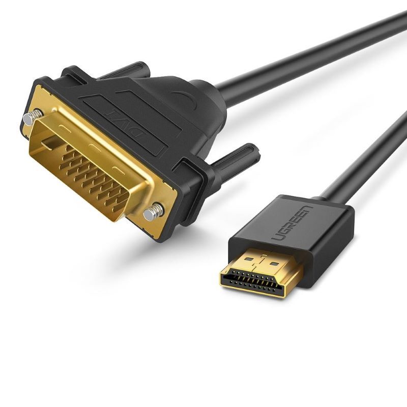 Ugreen 10136 3m màu đen cáp chuyển đổi hdmi sang dvi 24+1 thuần đồng hd106