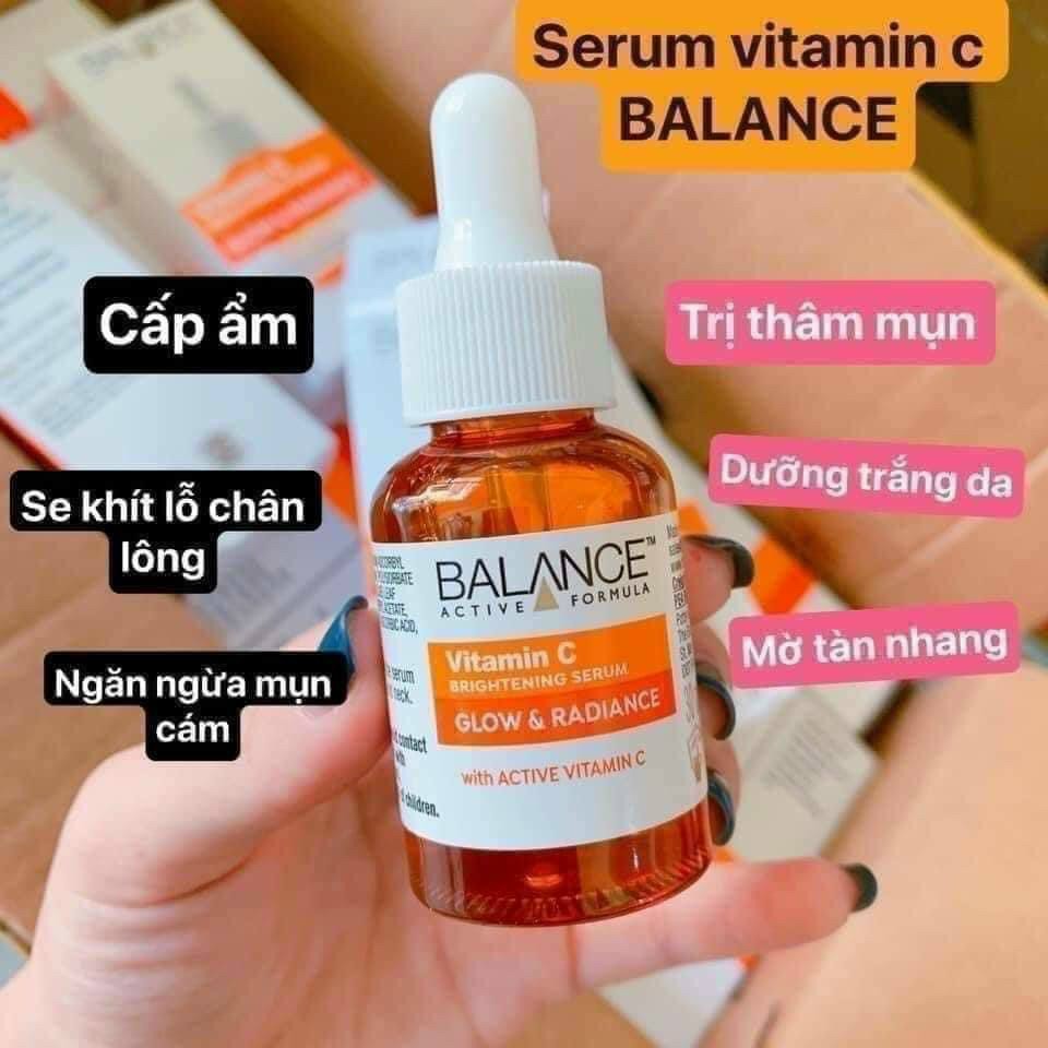 Serum Balance Vitamin C Brightening-Dưỡng trắng da, mờ thâm mụn-30ml