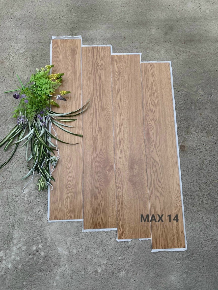 Stickers floor-stickers floor-plate plastic floor covering. Stickers floor imitation wood, laminated sheet floor imitation wood, stickers home wallpaper imitation wood DIY stickers size 91,4cm x 15,8cm. . Độ thick 1,8mm (7 plate 1 square meter)