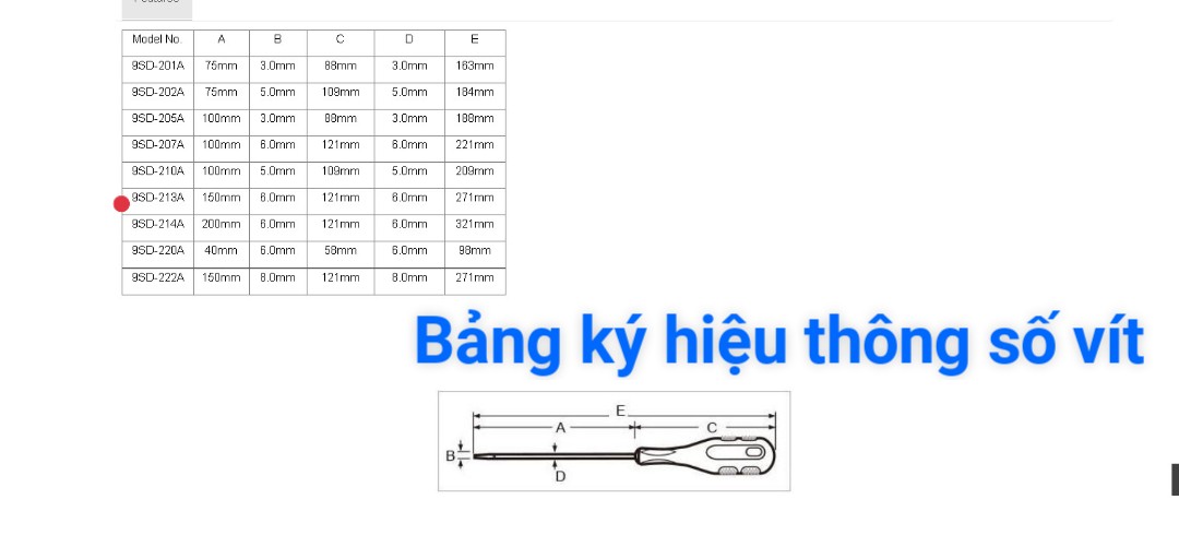 Vít dẹp Pro'skit 9SD-213A (6 x 150mm)