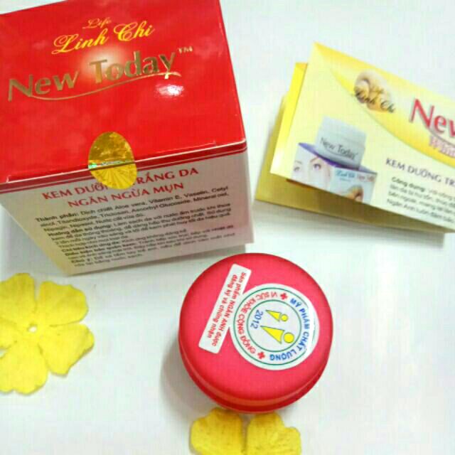 Kem linh chi New Today dưỡng trắng da ngăn ngừa mụn 18g