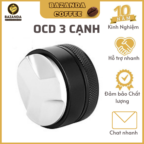 Dụng cụ phân bổ cà phê OCD Tamper xoay 58mm 3 cạnh