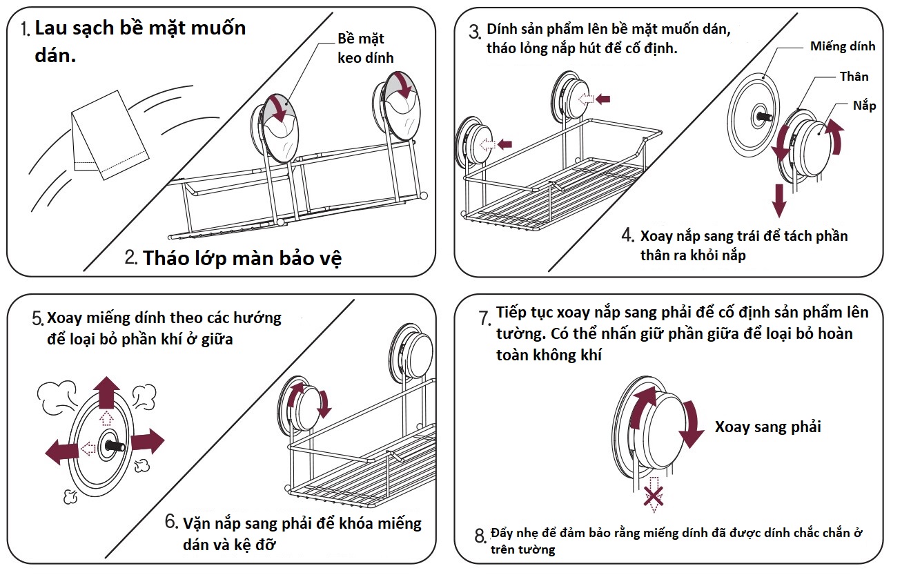 Giá treo khăn giấy dán tường JAJU