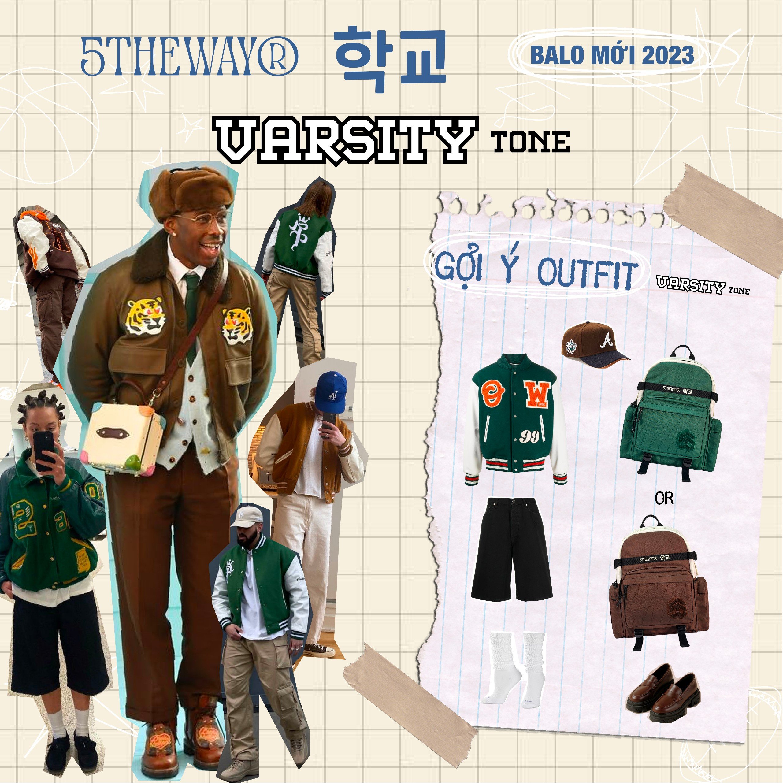 Balo 5THEWAY® 학교 VARSITY TONE ROCKET BACKPACK™