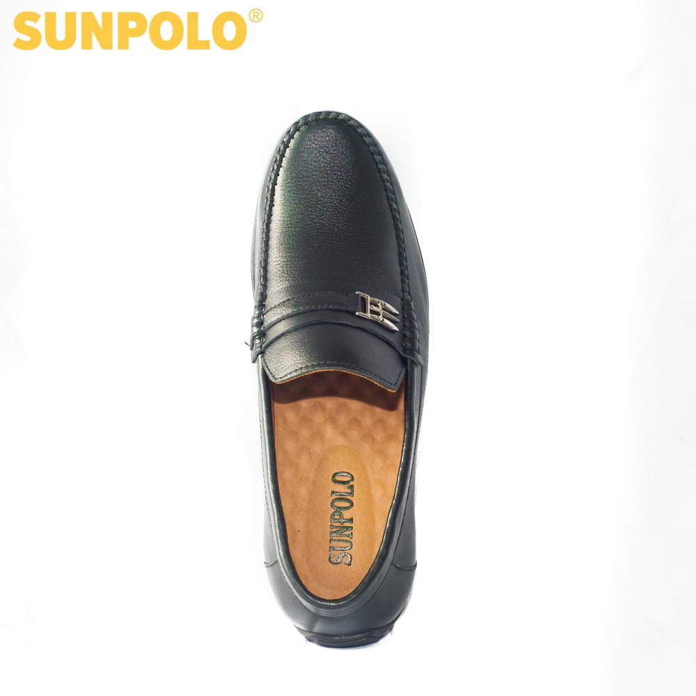 Giày Lười Nam Da Bò SUNPOLO SUMU2516 (Đen, Nâu)