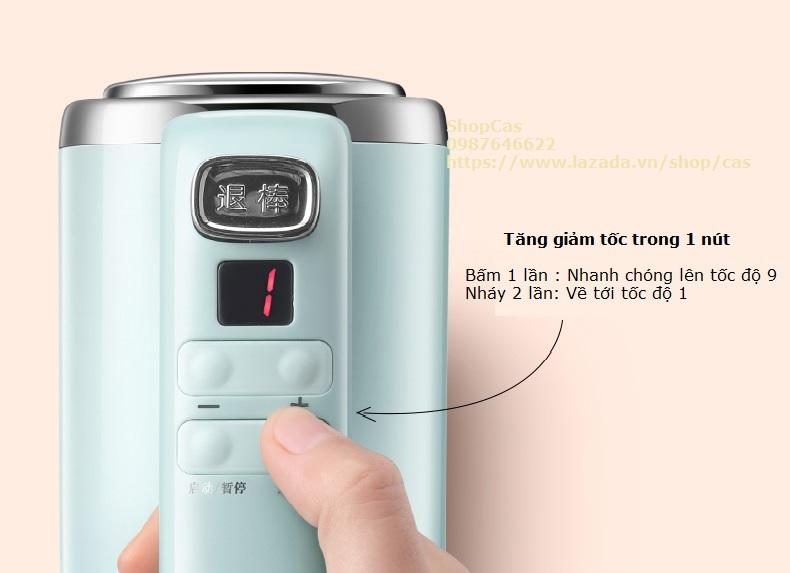 Máy đánh trứng, trộn bột, đánh kem 9 tốc độ Bear DDQ B03V1 (Bản nâng cấp của A40A1, đẹp hơn, hiệu quả hơn)
