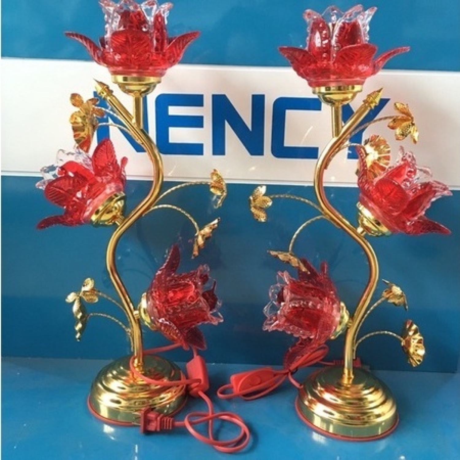 Đèn thờ hoa sen 3 bông