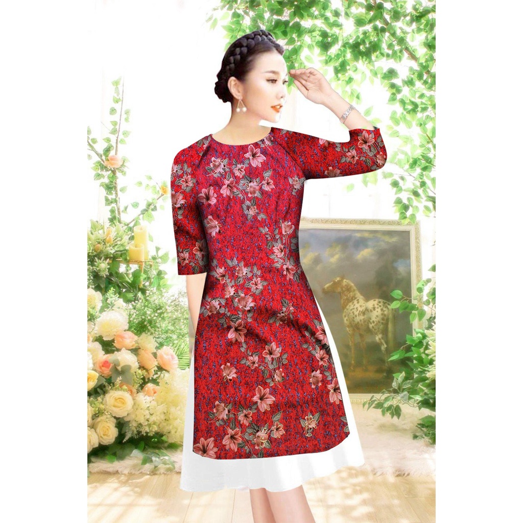 Giá sỉ- áo dài cách tân lụa pháp