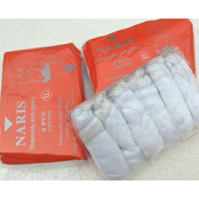 Quần lót giấy sau sinh(cotton) gói 6 cái